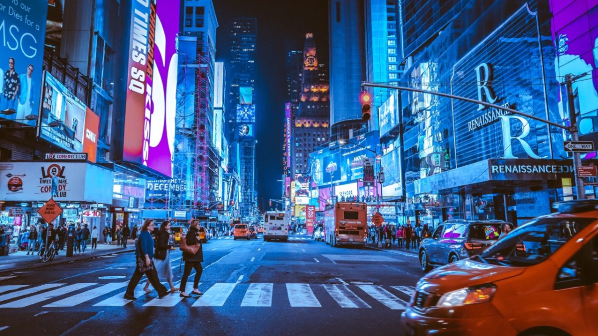 New York Night Street